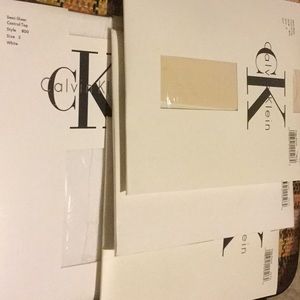 4 CK semi sheer control top.size 3